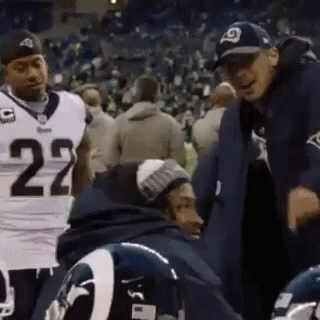 Jalen Ramsey Watching Cooper Kupp Playing GIF