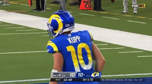 Cooper Kupp Hand Clapping And Hugging GIF
