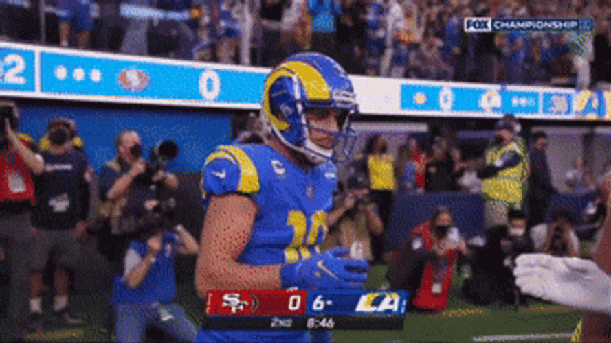 Cooper Kupp Clapping And Fists Bumping GIF