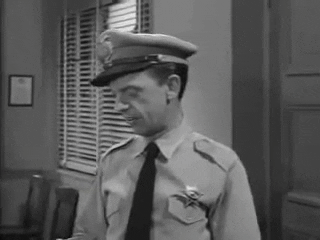 Cop Andy Griffith Vintage Film Clip GIF