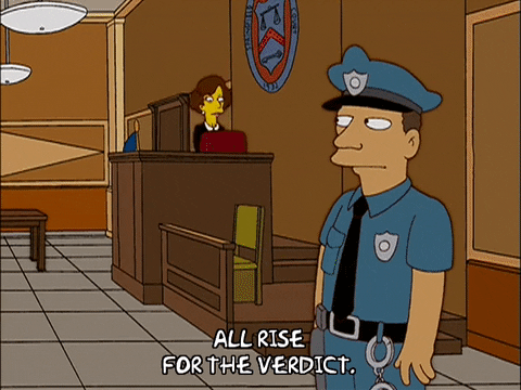 Cop Saying All Rise The Simpson GIF