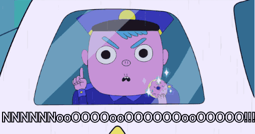 Cartoon Cop Bee And Puppy Cat GIF