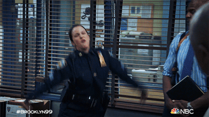 Cop Amy Santiago Dancing Brooklyn Nine-Nine GIF
