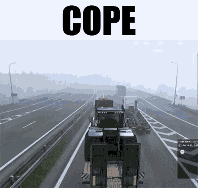 Cope Euro Truck Simulator Gif GIF