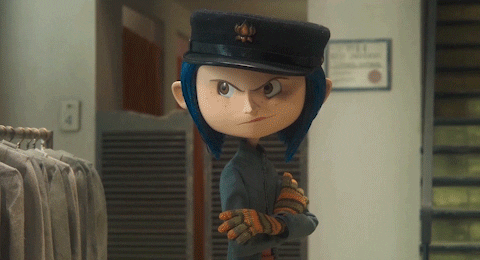 Coraline Angrily Walks Out GIF