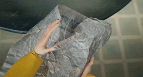 Coraline Doll Button Eyes GIF