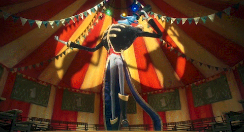 Coraline Mr. Bobinsky Circus Scene GIF