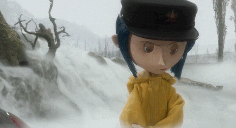 Coraline Taking Picture GIF