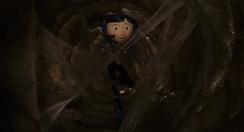 Coraline Terrified Run GIF