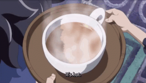 Corazon One Piece Drinking Coffee GIF