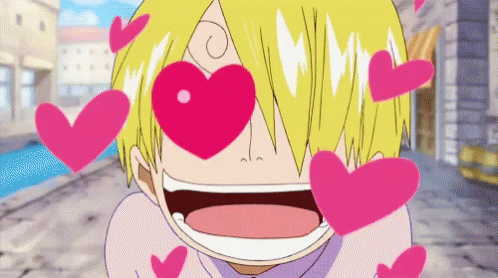 Corazon One Piece Sanji Heart Eye GIF