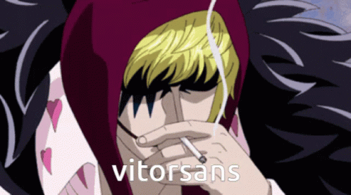 Corazon One Piece Smoking Vitorsans GIF