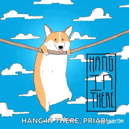 Corgi Hanging From Rope