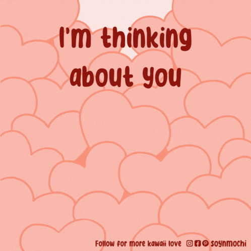 Corgi Poster Saying I'm Thinking About You