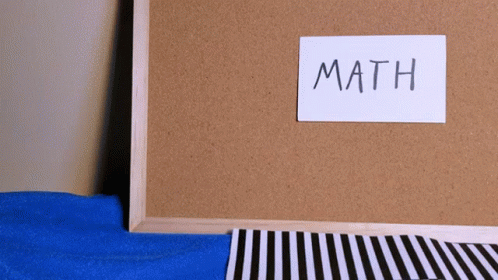 Cork Board With Math Paper