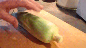 Shucking Corn Like A Boss Tip GIF