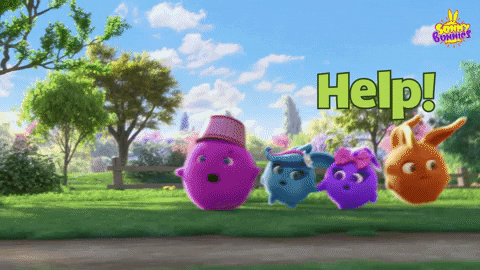 Corn Cob Chasing Sunny Bunnies GIF