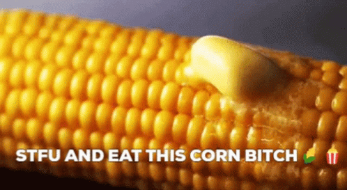 Scrumptious Corn In A Cob With Butter GIF