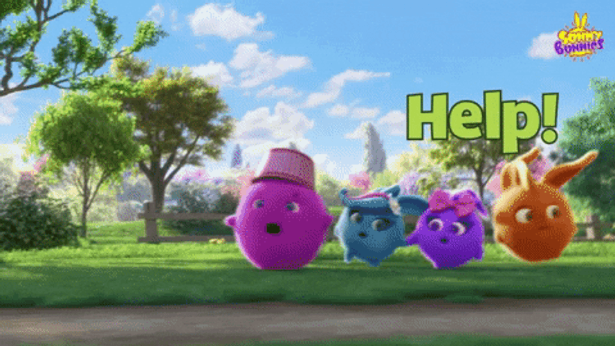 Corn Cob Chasing Sunny Bunnies GIF