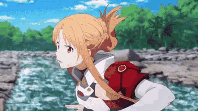Cornered Kirito And Asuna GIF