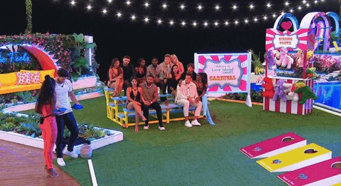 Cornhole Love Island Games GIF