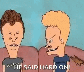 Cornholio Beavis He Said Hard On GIF
