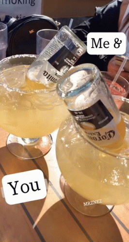 Corona Beer Bottle in Margarita