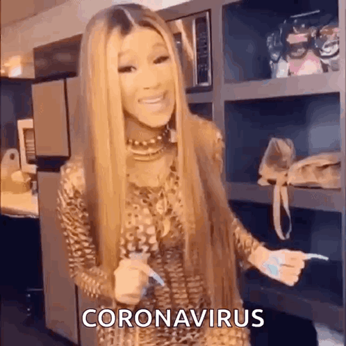 Corona Virus Funny Cardi B GIF