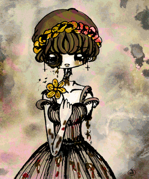 Sad Corpse Bride Animated Art GIF