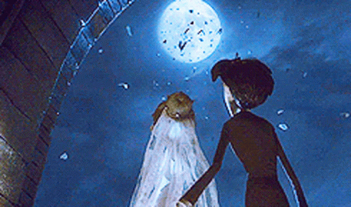 Corpse Bride Emily And Victor Moon Gazing GIF