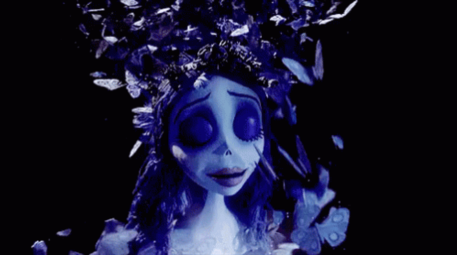 Corpse Bride Emily Flown By Gentle Butterflies GIF
