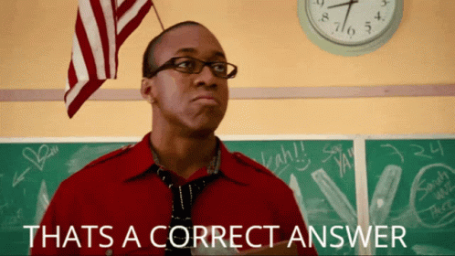 That's A Correct Answer Pointing Teacher GIF