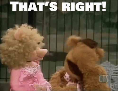 Correct Miss Piggy That's Right GIF