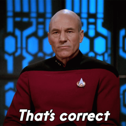 Patrick Stewart That's Correct GIF