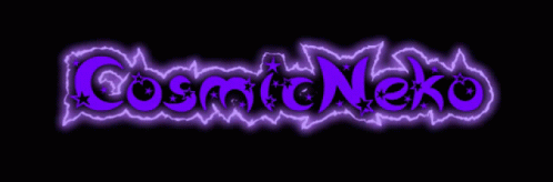 Cosmic Neko Logo Purple and Black