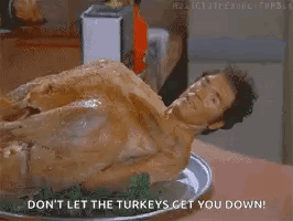 Cosmo Kramer Turkey Motivational Talk GIF