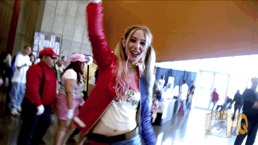 Cosplay Comic-con Harley Quinn GIF