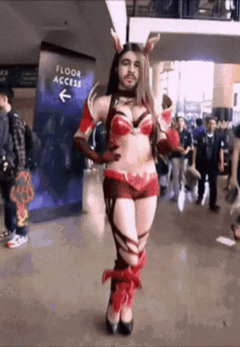 Cosplayer Waifu Guy GIF