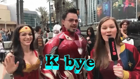 Cosplayer Waving K Bye GIF