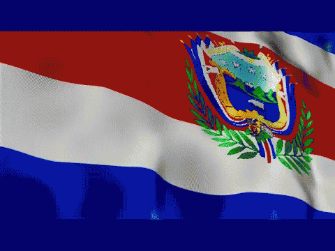 Costa Rica Flag Coat Of Arms GIF