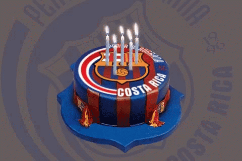 Costa Rica Football Team Cake GIF