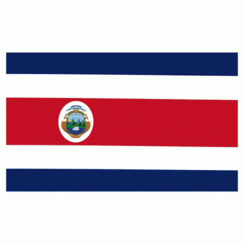 Costa Rica National Flag GIF