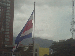 Costa Rica Waving Flag GIF