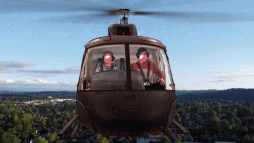 Costume Change In Helicopter Meme GIF