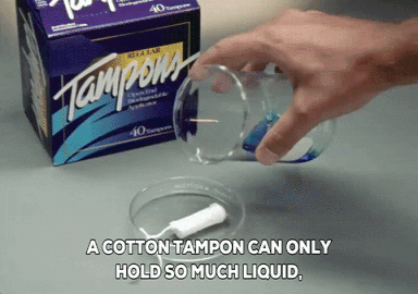 Cotton Tampon Ad GIF