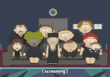 Couch South Park All Black GIF