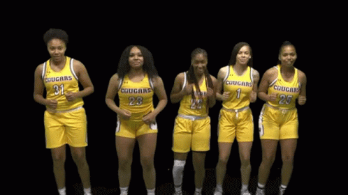 Cougars Basketball Players Dancing GIF