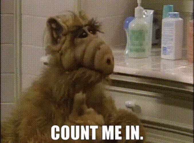 Count Me In Alf The Wolf GIF