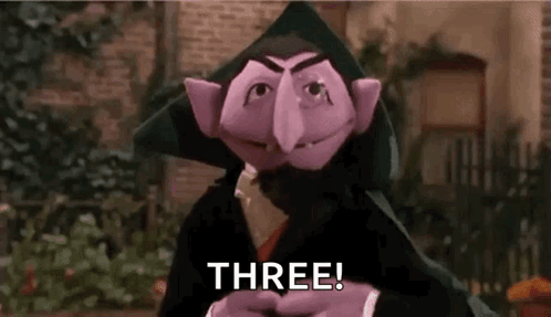 Count von Count Says Three
