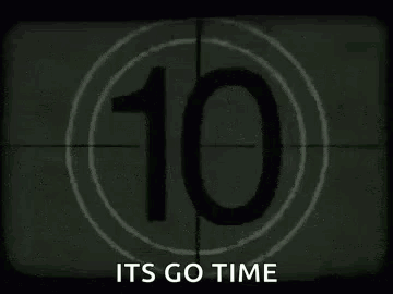 Countdown Clock Saying It's Go Time